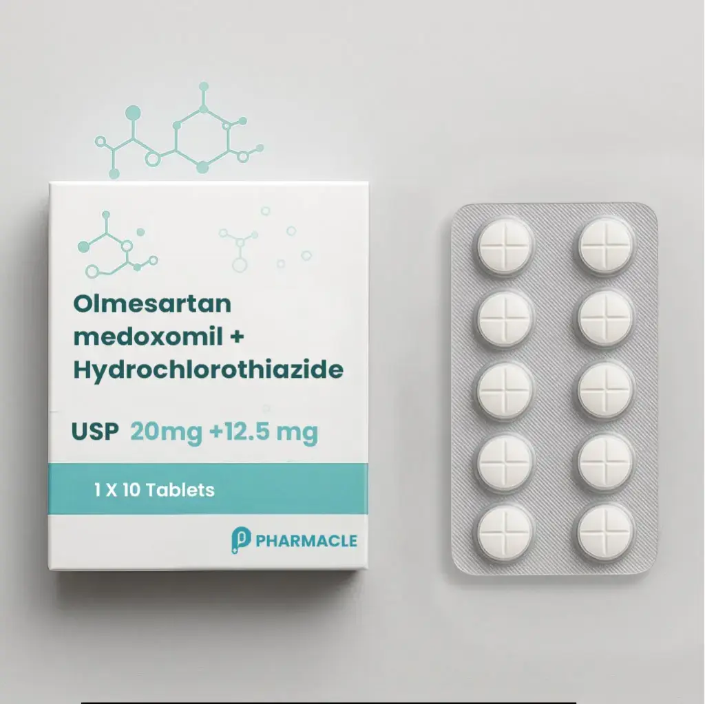 Olmesartan medoxomil + Hydrochlorothiazide